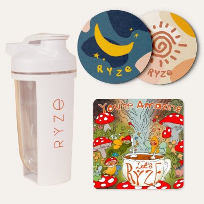 RYZE Shaker Bottle + FREE Gifts
